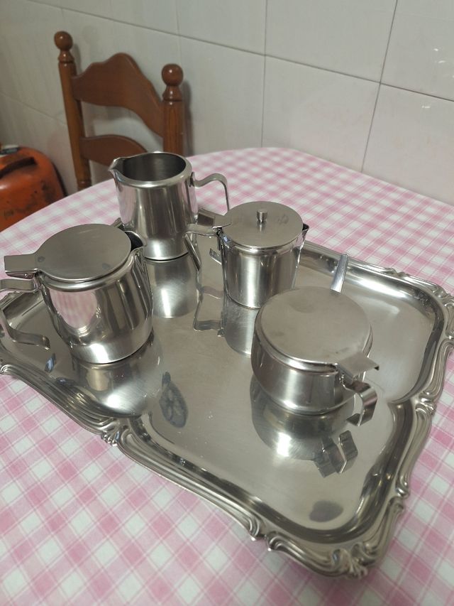 Juego café acero inoxidable