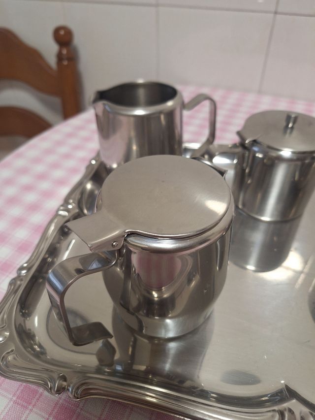 Juego café acero inoxidable
