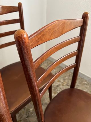 4 Sillas vintage estilo midcentury