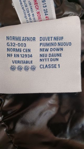 Piumino Moncler blu 