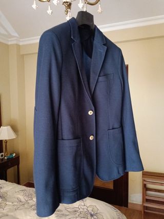 Chaqueta azul hombre