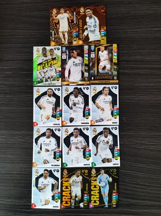 14 cartas Real Madrid - cromos Adrenalyn fútbol 
