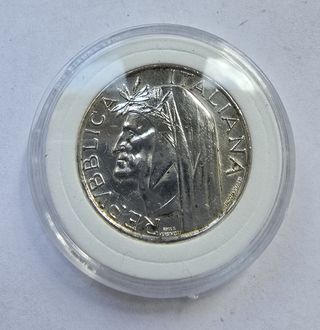 500 lire Argento 1965 KM#100 700° Dante Alighieri