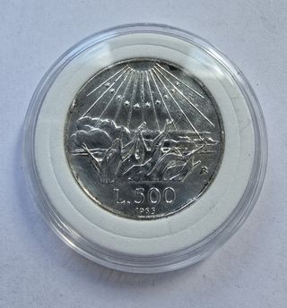 500 lire Argento 1965 KM#100 700° Dante Alighieri