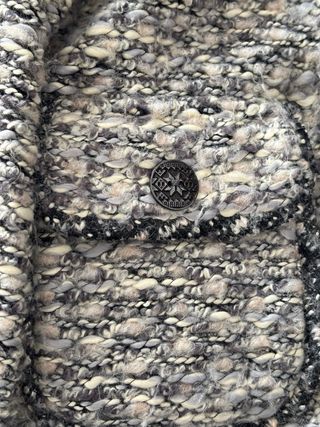 Cazadora mujer elegante gris Talla M Estilo Francés