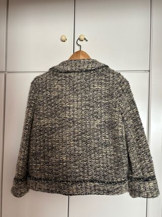 Cazadora mujer elegante gris Talla M Estilo Francés