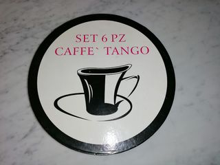 6 tazzine da caffè con immagine tango 