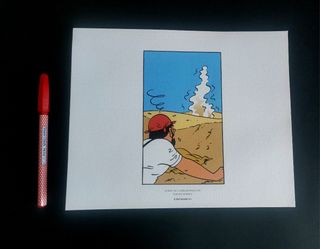 3 Litografias Tintin El Cangrejo Pinzas de Oro