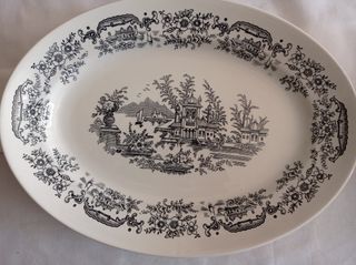 Fuente ovalada San Claudio Ceilán, 35x26 cm