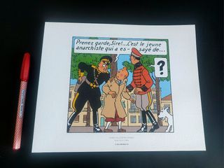 3 Litografias Tintin El Cetro de Ottokar