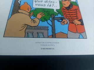 3 Litografias Tintin El Cetro de Ottokar