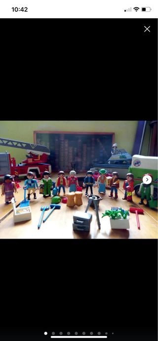Lote Playmobil: Vehículos y Figuras vintage