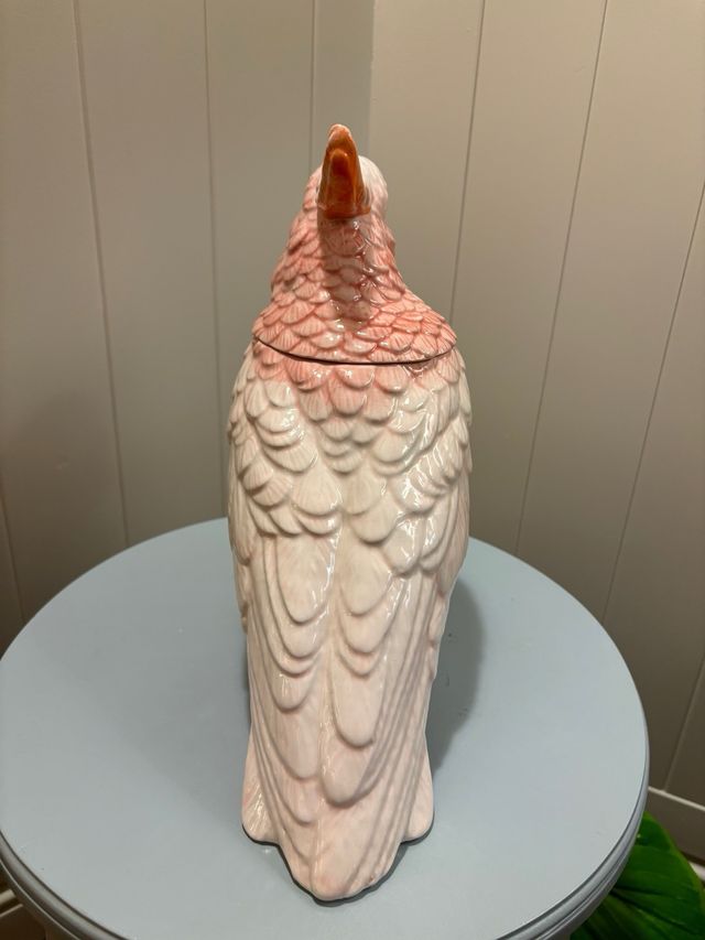 Cacatúa rosa KARE: Caja cerámica