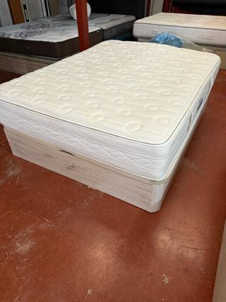 Canapé_Blanco y colchón FLEX 150x200