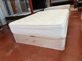 Canapé_Blanco y colchón FLEX 150x200