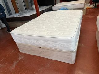 Canapé_Blanco y colchón FLEX 150x200