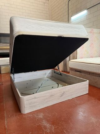 Canapé_Blanco y colchón FLEX 150x200