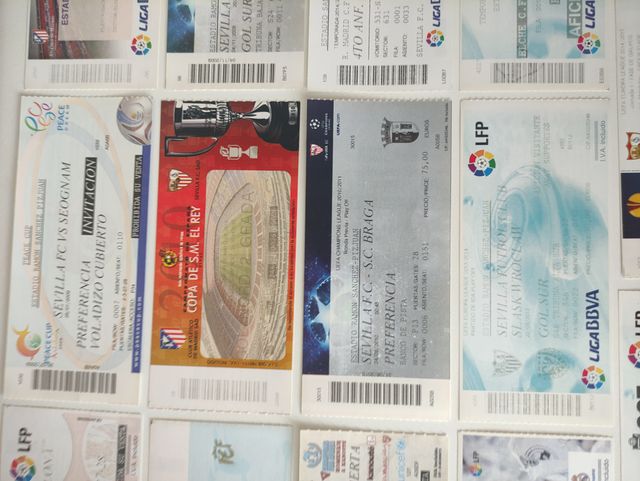Lote 27 Entradas de futbol antiguas UEFA Champions
