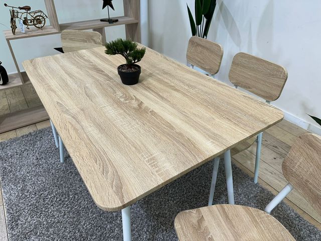 PROMOCION DE MESA CON 4 SILLAS 110CM