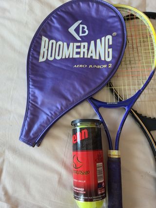 Dos raquetas de tenis marca boomerang