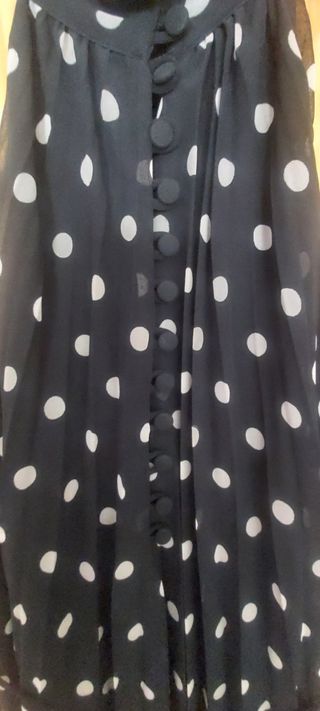 Vestido lunares Mango - S