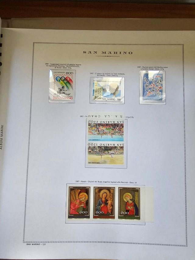 Album Marini San Marino 1977-1987 MNH