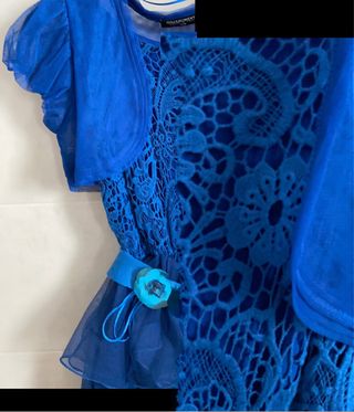 Vestido fiesta talla S con chaqueta corta a juego