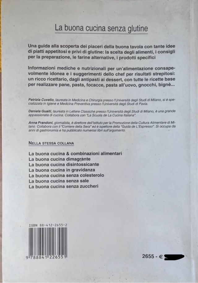 La buona cucina senza glutine // libro di cucina