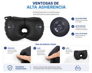 Almohada Hinchable para bañera