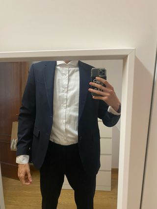 Traje Zara Negro - Talla 48/36