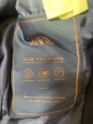 Traje Zara Negro - Talla 48/36
