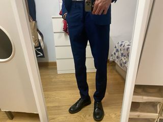 Traje Zara azul - talla 48/36