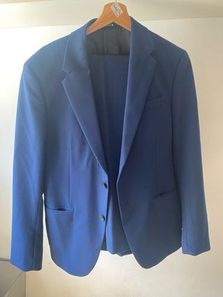 Traje Zara azul - talla 48/36