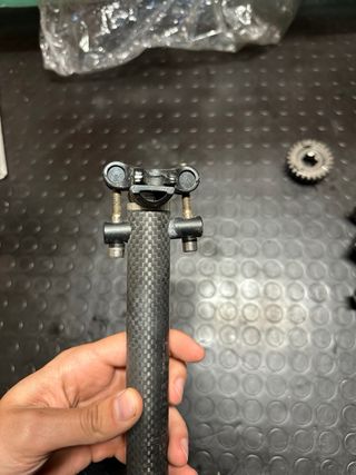 regisella/ supporto in fibra di carbonio 27mm