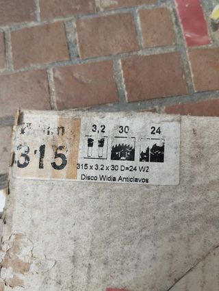 Disco de maquina de madera