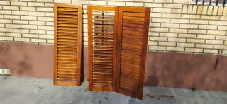 VENTANAS DE MADERA CON PERSIANA MALLORQUINA