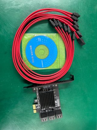 Tarjeta PCIe 1X SATA de 6 Puertos