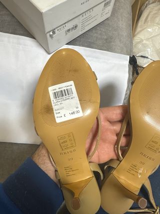 Sandalias tacon Reiss Clara Strappy talla 39