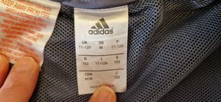 Chaqueta Adidas Real Madrid Jr. Talla 20