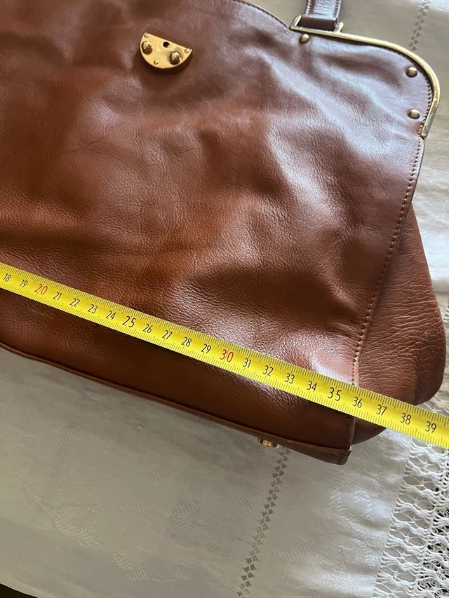 Bolso Massimo Dutti piel camel