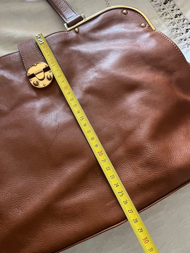 Bolso Massimo Dutti piel camel