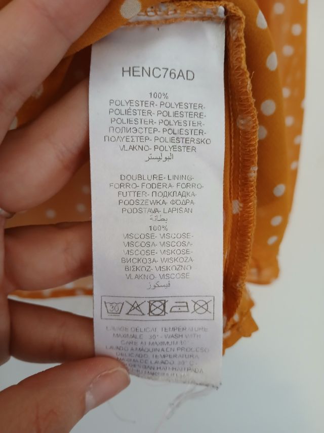 Blusa Mostaza Naf Naf