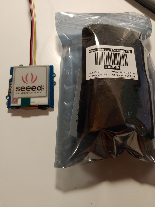 Seeed grove e ink 3 color display