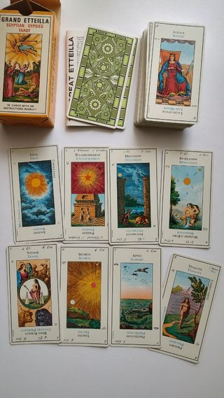 Grand Etteilla Egyptian gypsies Tarot de los 1977