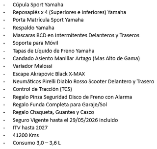 YAMAHA XMAX 300 EXCLUSIVA