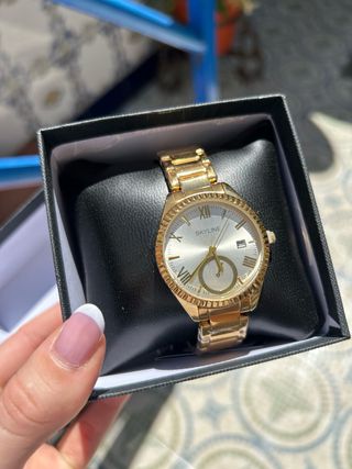Reloj Skyline dorado mujer acero inoxidable