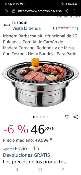 Barbacoa multifuncional de mesa