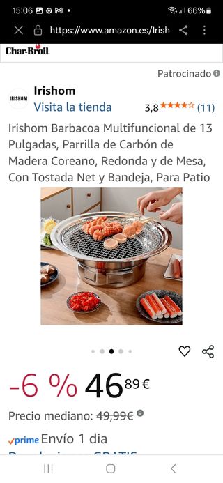 Barbacoa multifuncional de mesa
