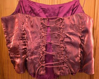 Vestido fiesta rojo burdeos