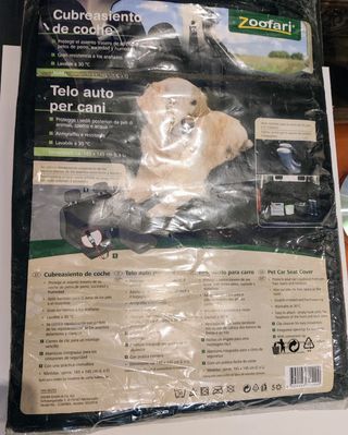 Funda Protectora asientos coches mascotas